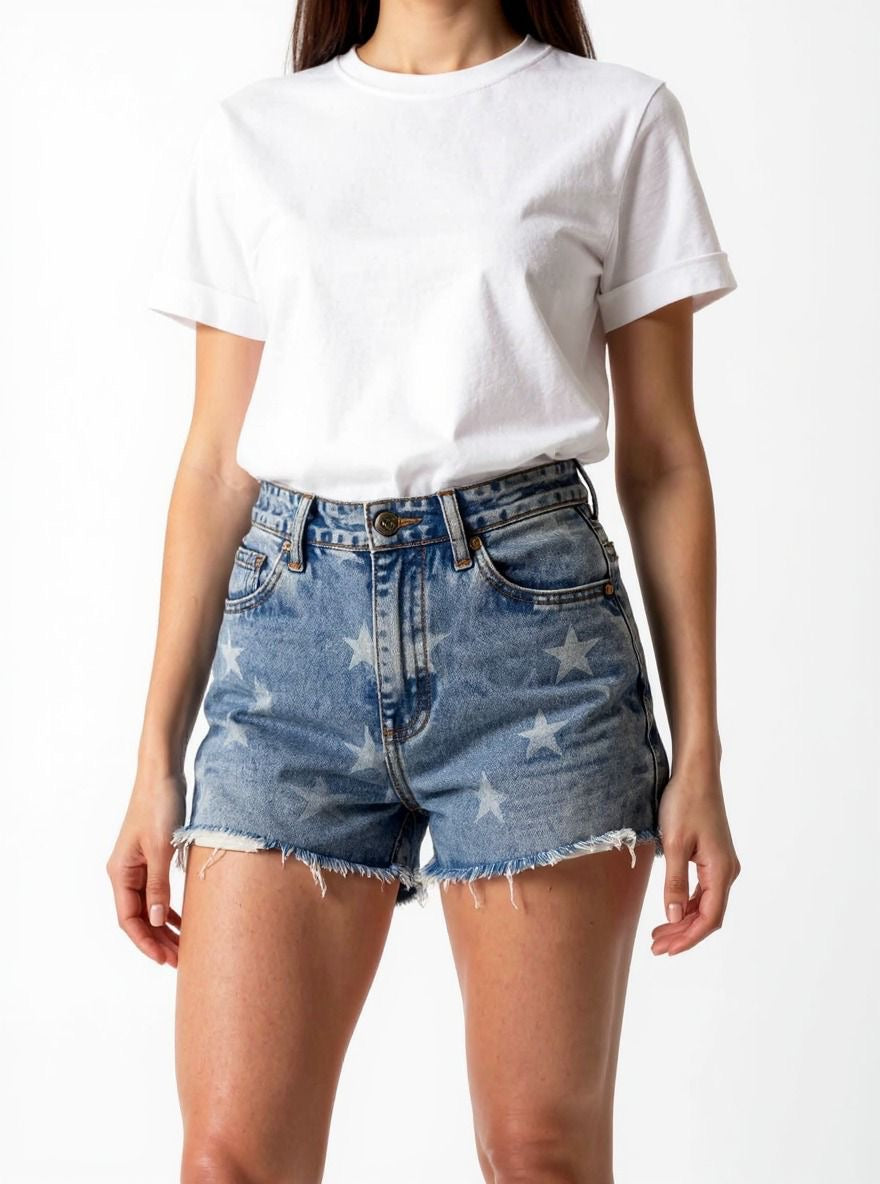 The G Starlight Denim Shorts
